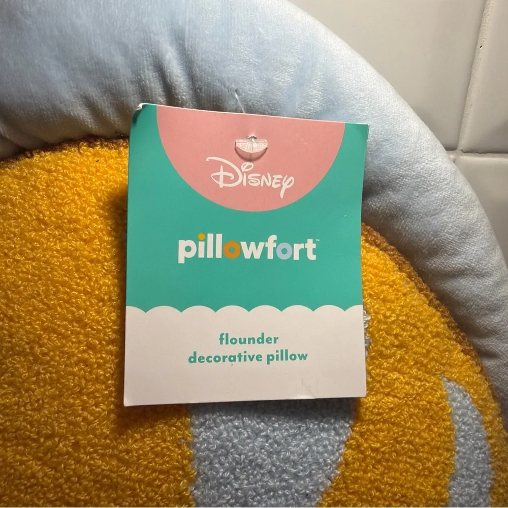 Disney Princess Ariel Flounder Pillowfort Accent Decorative Bed Soft Pillow NEW